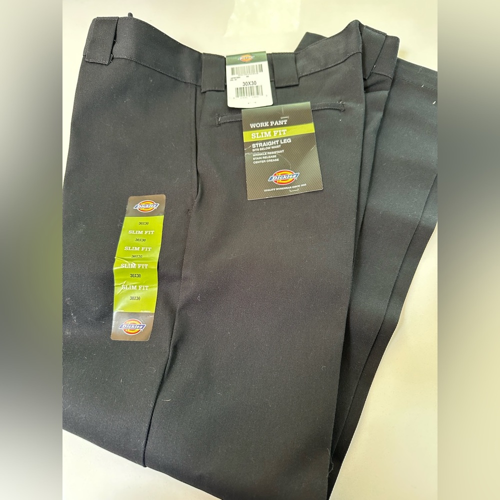 Dickies Slim Fit Work Pant - Straight Leg 30x30
